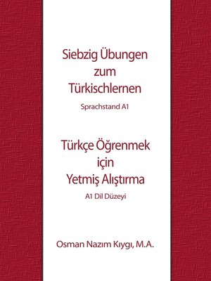 cover image of Siebzig Übungen zum Türkischlernen
